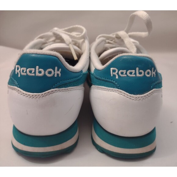 Reebok 30th Anniversary Edition White/ Teal Classic Leather Women's Size 8.5 - Picture 4 of 11